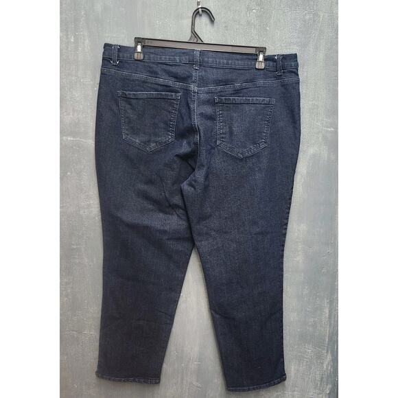 Gloria Vanderbilt Amanda 18W Jeans Dark Wash Straight Leg - Picture 6 of 10